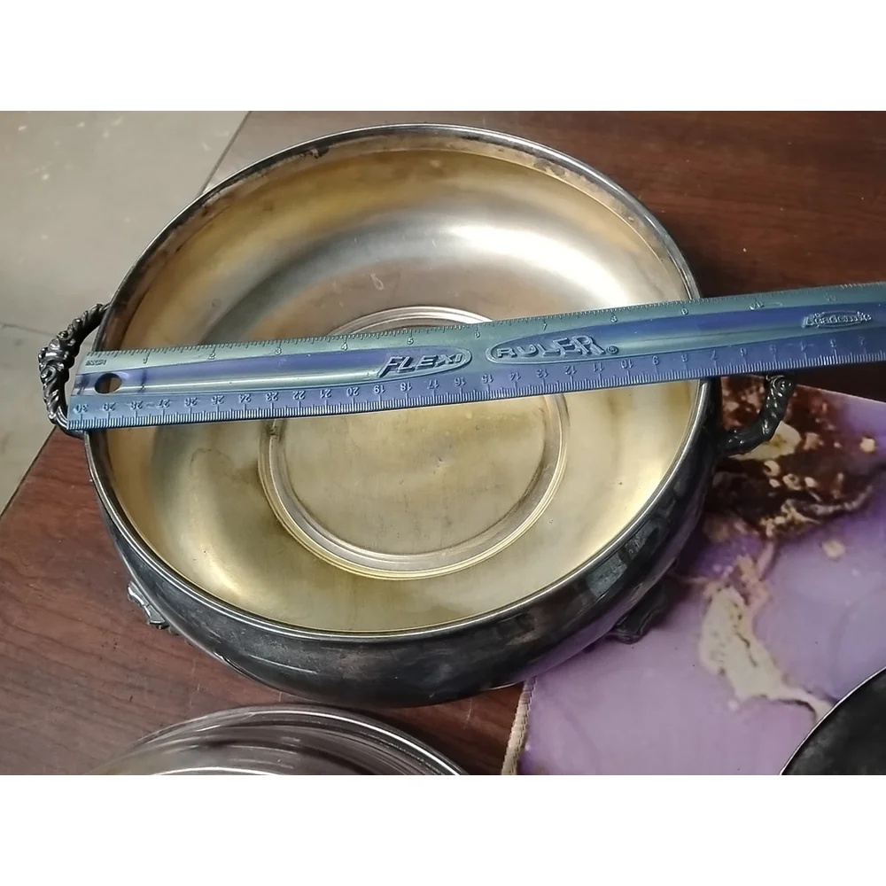 TOWLE, Silver Plate Round Covered Casserole, Footed